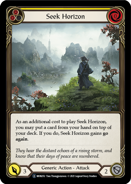 Seek Horizon (Yellow) [U-MON252-RF] Unlimited Rainbow Foil