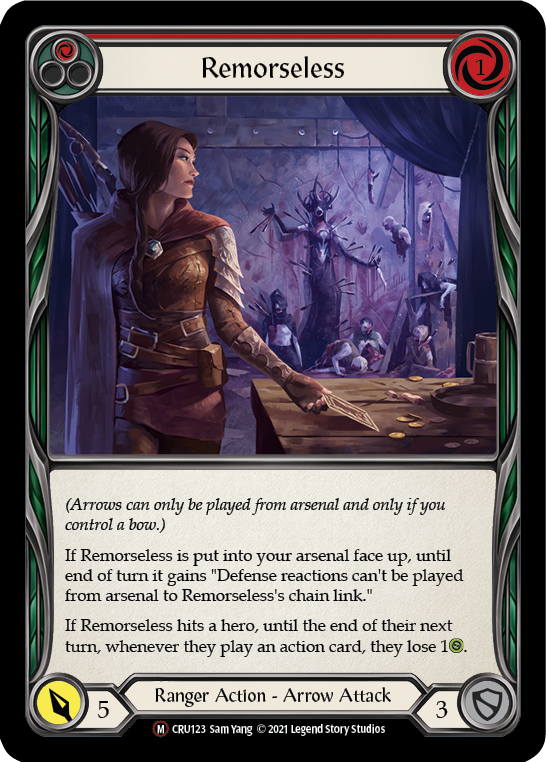 Remorseless [U-CRU123-RF] Unlimited Rainbow Foil