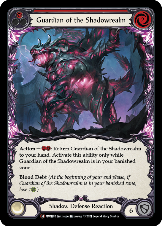 Guardian of the Shadowrealm [U-MON192-RF] Unlimited Rainbow Foil