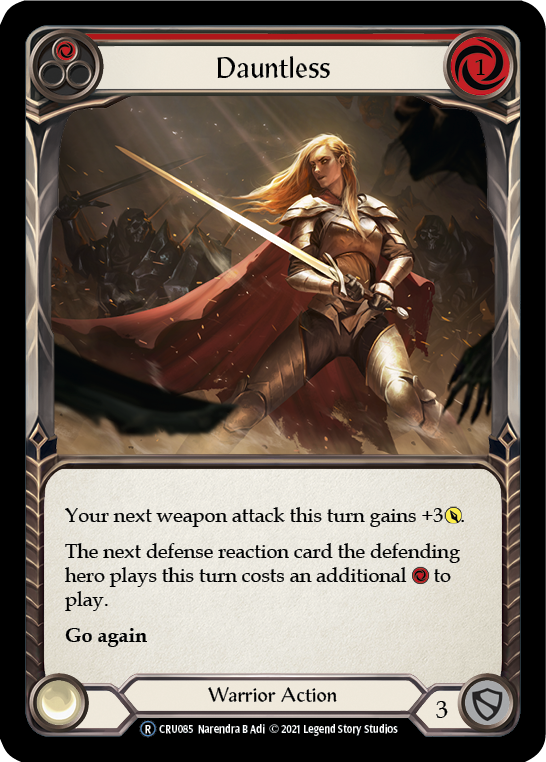 Dauntless (Red) [U-CRU085-RF] Unlimited Rainbow Foil