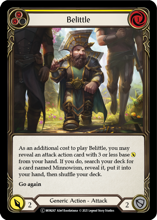 Belittle (Yellow) [U-MON267-RF] Unlimited Rainbow Foil