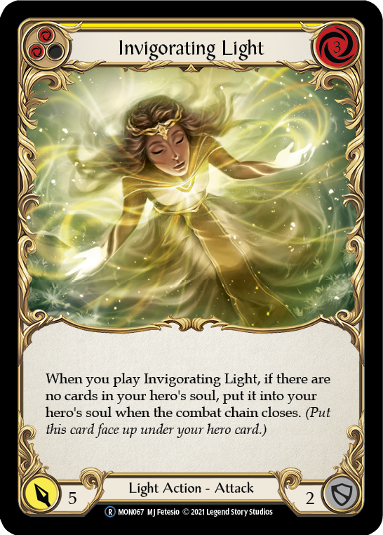 Invigorating Light (Yellow) [U-MON067-RF] Unlimited Rainbow Foil